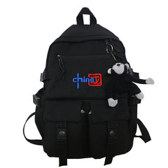 Chinese Style Backpack Schoolbag for Laptop