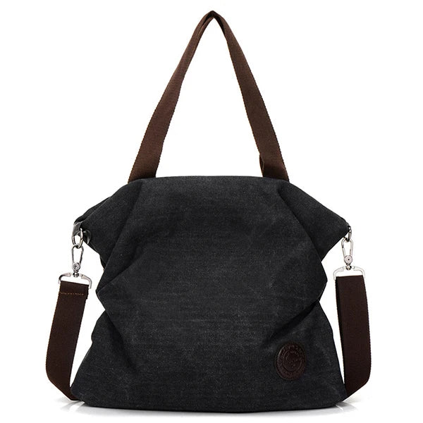 Corduroy Tote Bag Zipper Shopper Large Winter Handbag