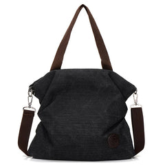 Corduroy Tote Bag Zipper Shopper Large Winter Handbag