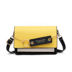 Crossbody Shoulder Bags Pu Leather Women's Bag Panelled Flap Handbag