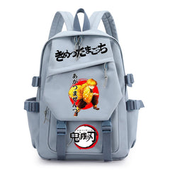 Demon Slayer Boy School Bag Children Backpack Canvas Travel Bag