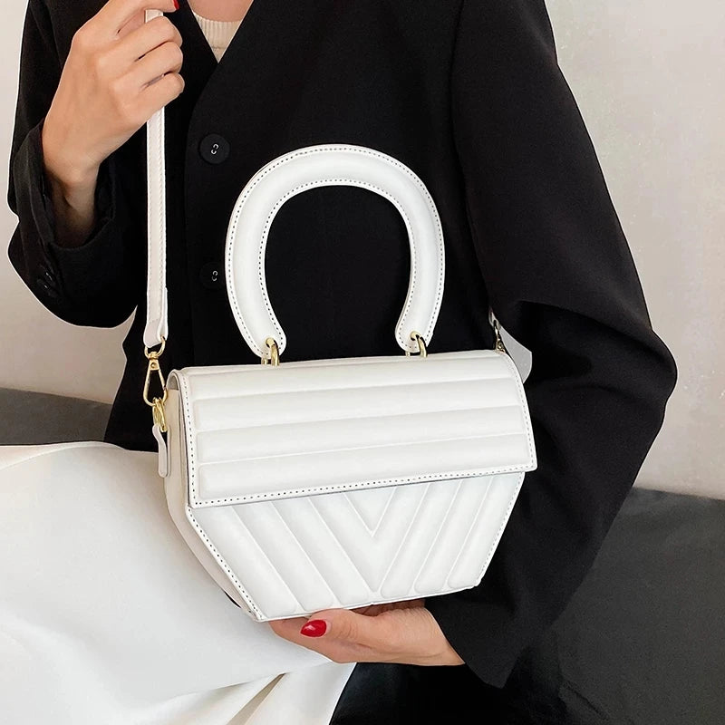Women's Tote Bag PU Leather Handbag Shoulder Messenger Ins Bag