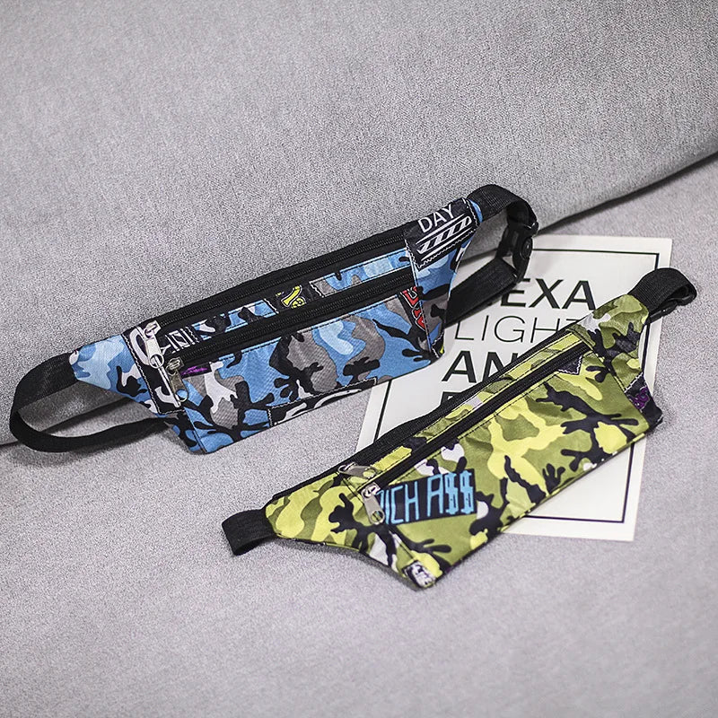Waterproof Sports Waist Pack Unisex Belly Belt Bag