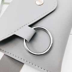 Leather Waist Bag Women's Ring PU Messenger Shoulder Chest Fanny Pack