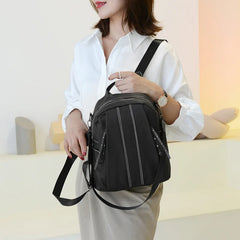 Matte PU Leather Backpack for Teenage Girls