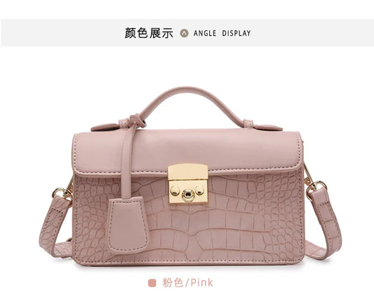 Casual Women Shoulder Bag Leather Chain Handbag