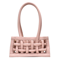 Women's Large Capacity Hollow Shoulder Bag Knitted Handbag