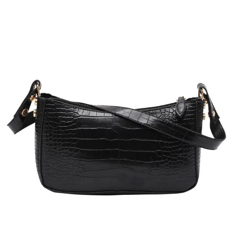 Retro Crocodile Pattern Chain Shoulder Messenger Bag