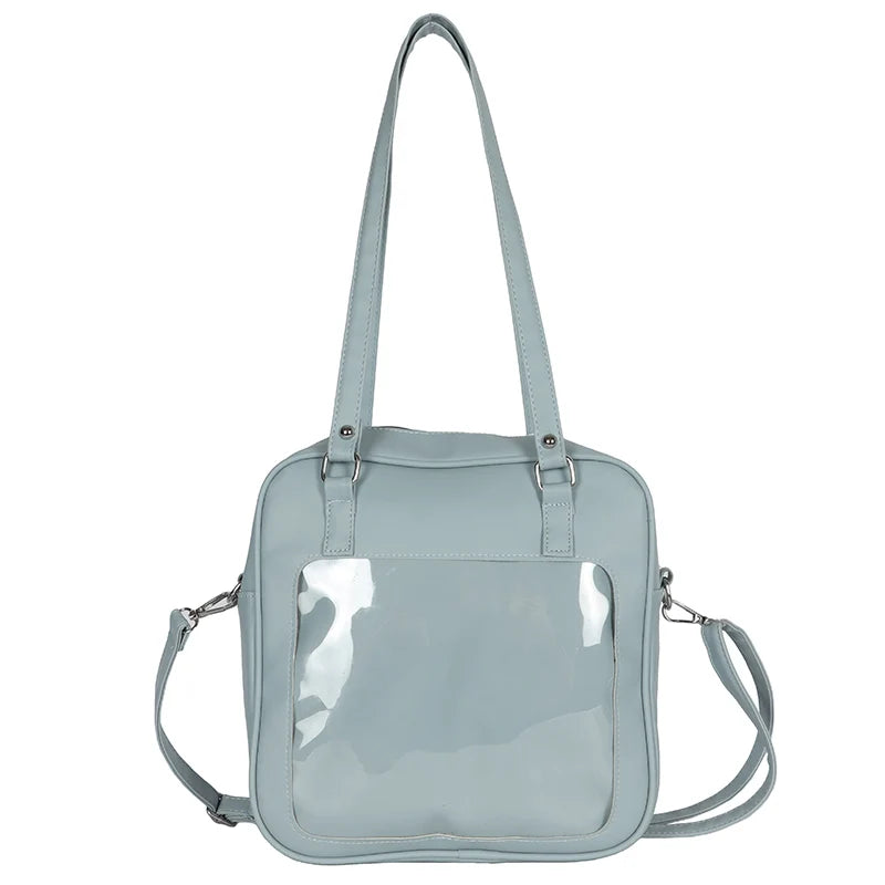 Clear PVC Window Crossbody Bag DIY Women Handbags