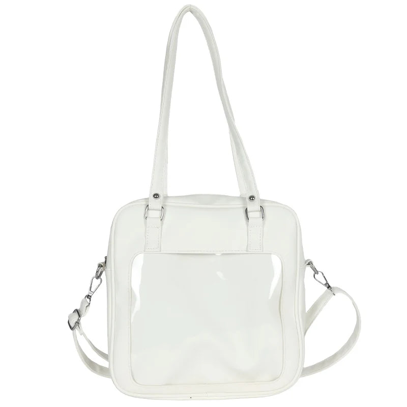 Clear PVC Window Crossbody Bag DIY Women Handbags