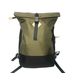 Unisex Youth Students PU Leather Backpack Casual High Street Neutral Bag