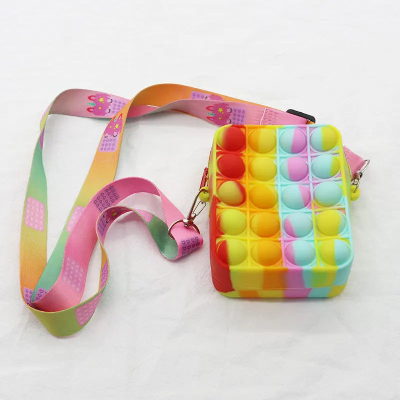 Silicone Bag Girl Zero Wallet Puzzle Press Decompression Jelly Purse