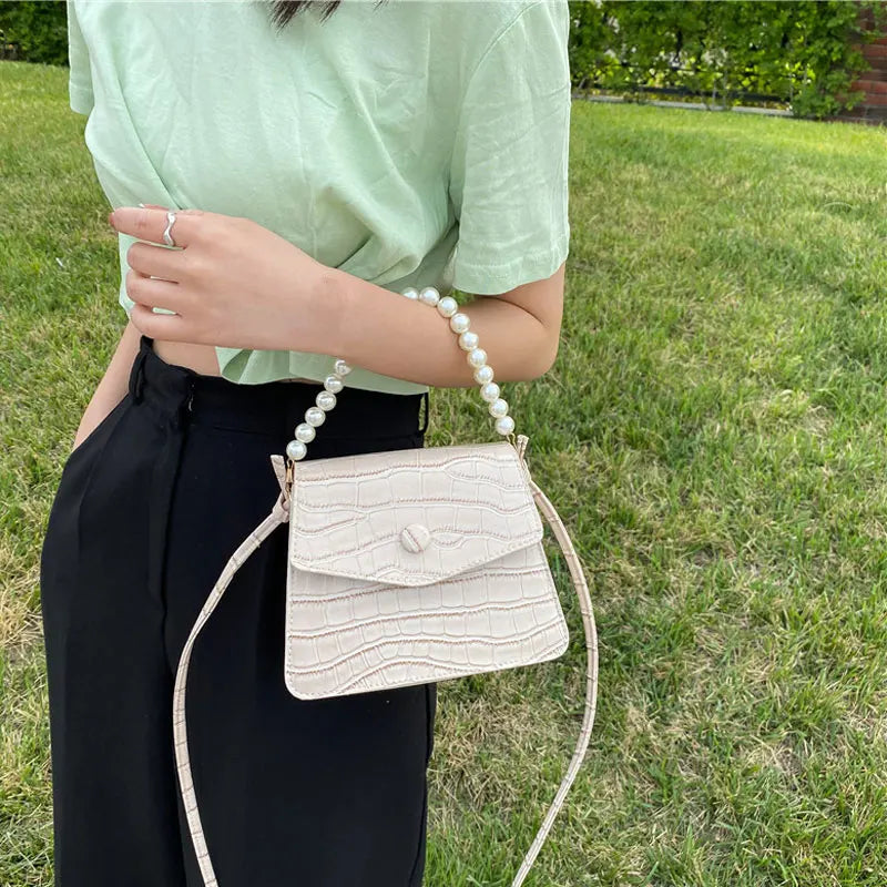 Square Handbags For Women Vintage Crossbody Bag