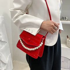 Square Handbags For Women Vintage Crossbody Bag