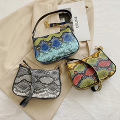 Stone Pattern Chain Shoulder Crossbody Bag