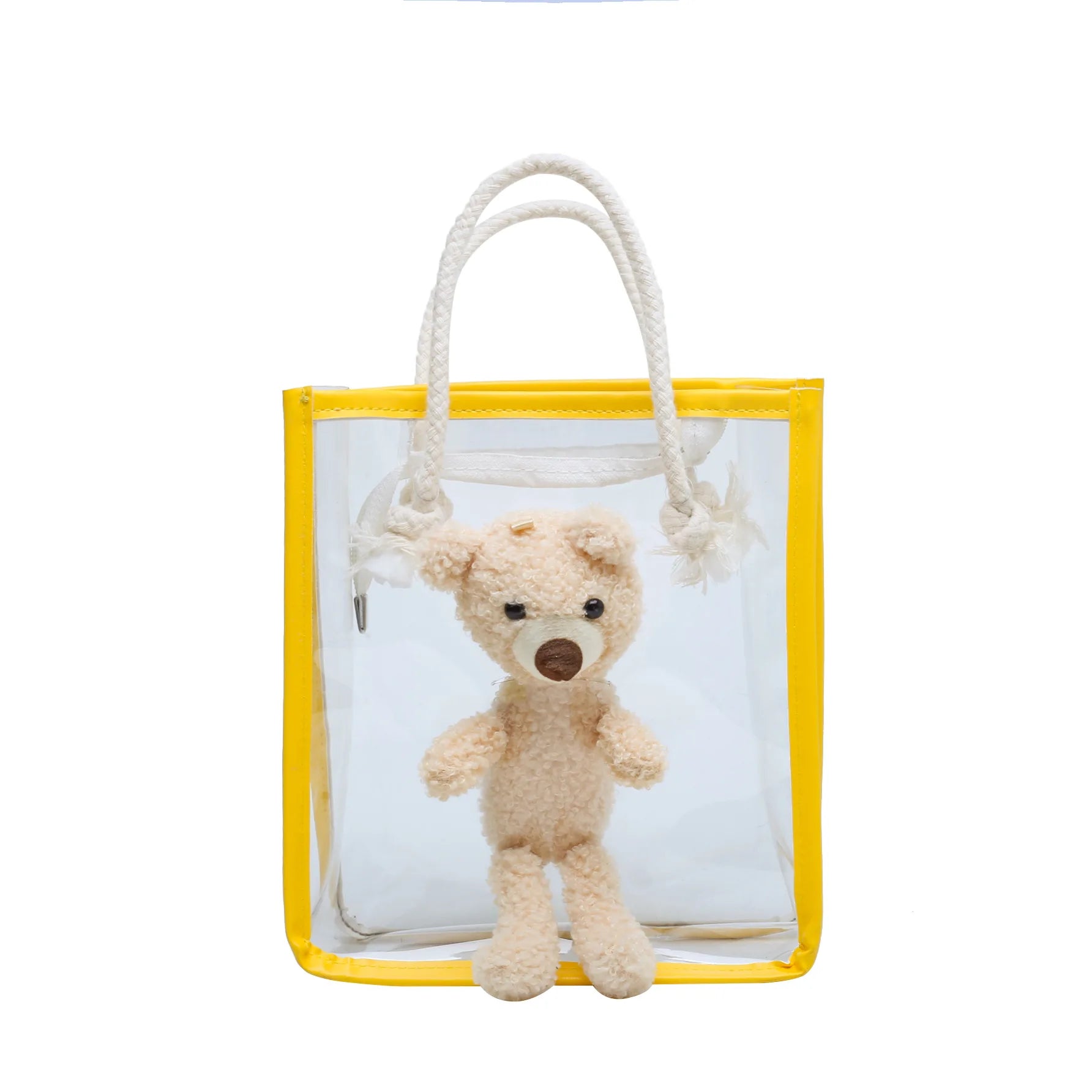 Summer Beach Handbag Large Transparent Bag Clear Jelly Travel Bag