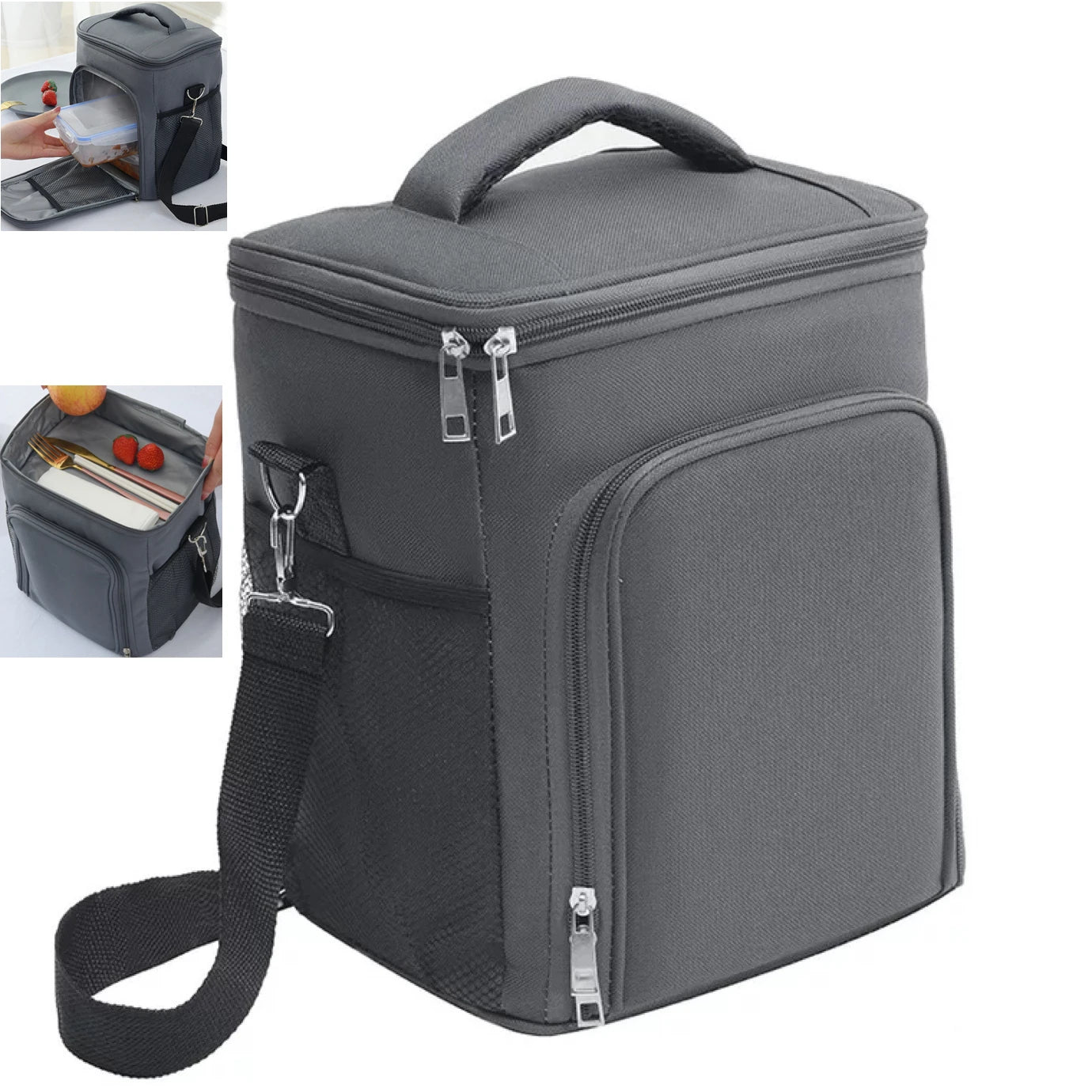 Waterproof Thermal Lunch Bag For Women Men Reusable Picnic Shoulder Bags