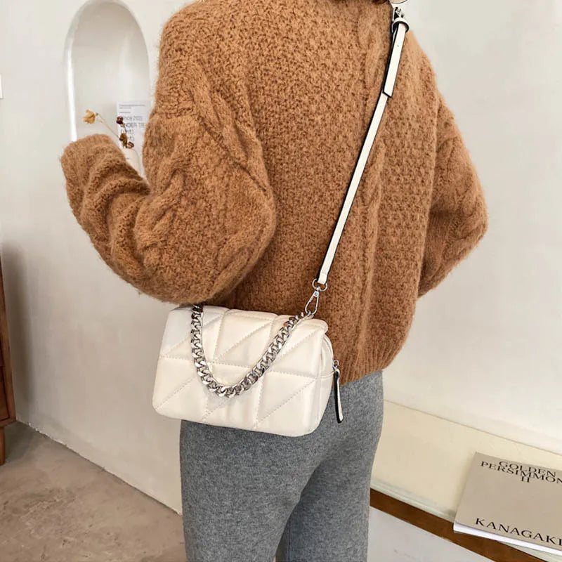 Small Shoulder Bag PU Leather Crossbody Handbag