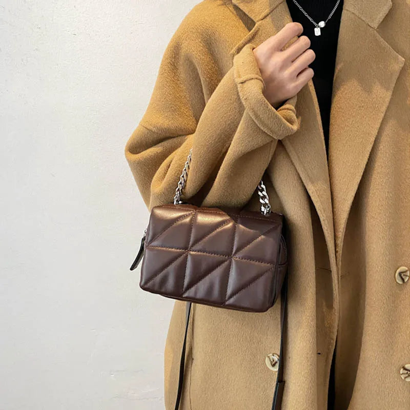 Small Shoulder Bag PU Leather Crossbody Handbag