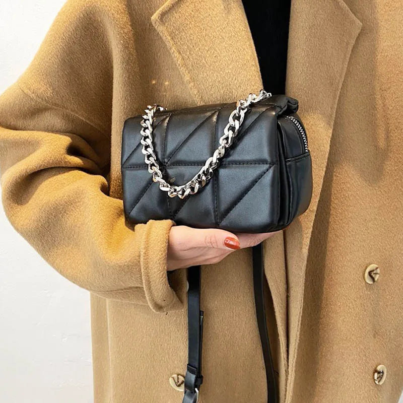 Small Shoulder Bag PU Leather Crossbody Handbag