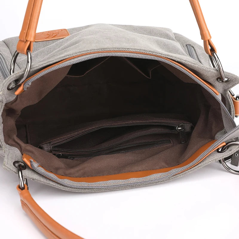 Canvas Messenger Bag Women's Purse Lady Shoulder Beach Top-Handle Bag