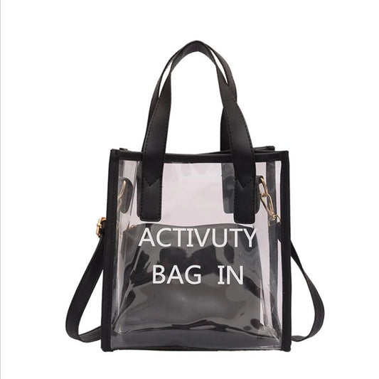 Women Transparent Shoulder Bag Composite Tote