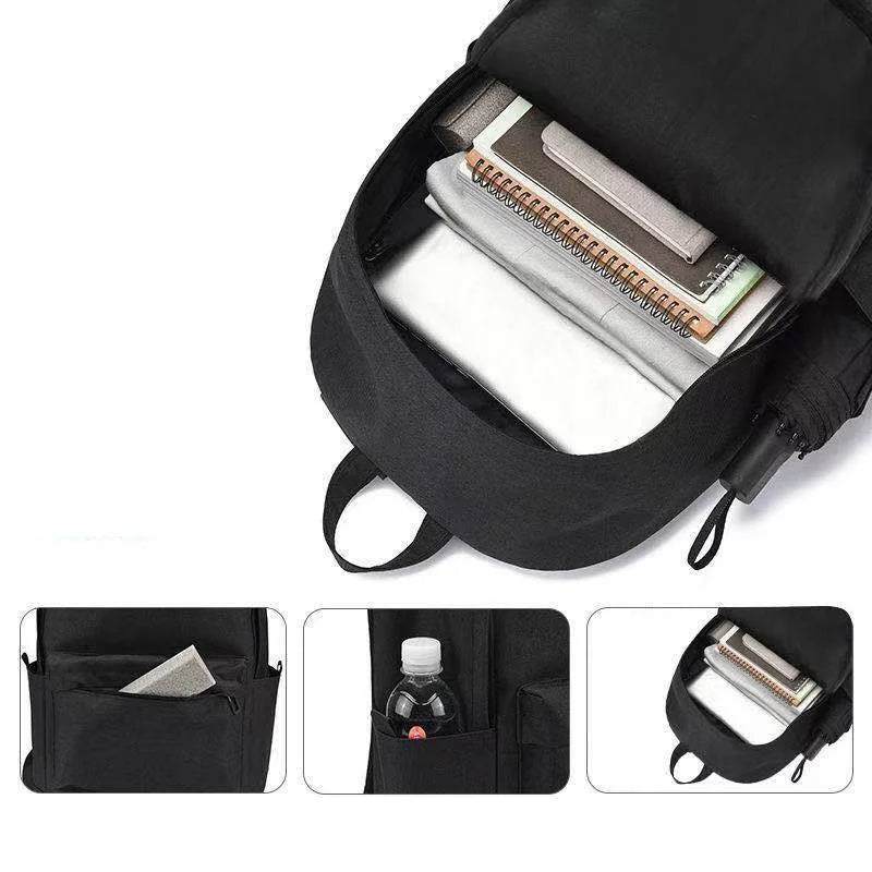 Oversized Hip Hop Canvas Backpack Harajuku Shoulder Bag