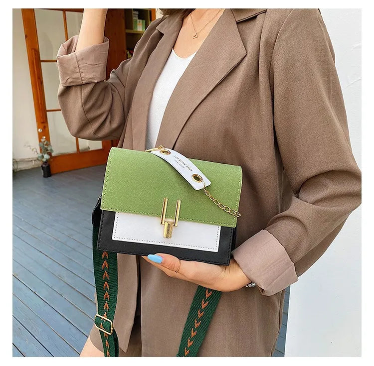 Nubuck Leather Shoulder Bag for Women