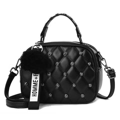 Rivet Handbags Travel Bag Mini Leather Crossbody Bags for Women