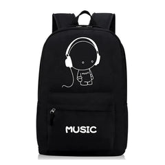 Oxford Night Fluorescent School Backpack for Teens Boys Girls