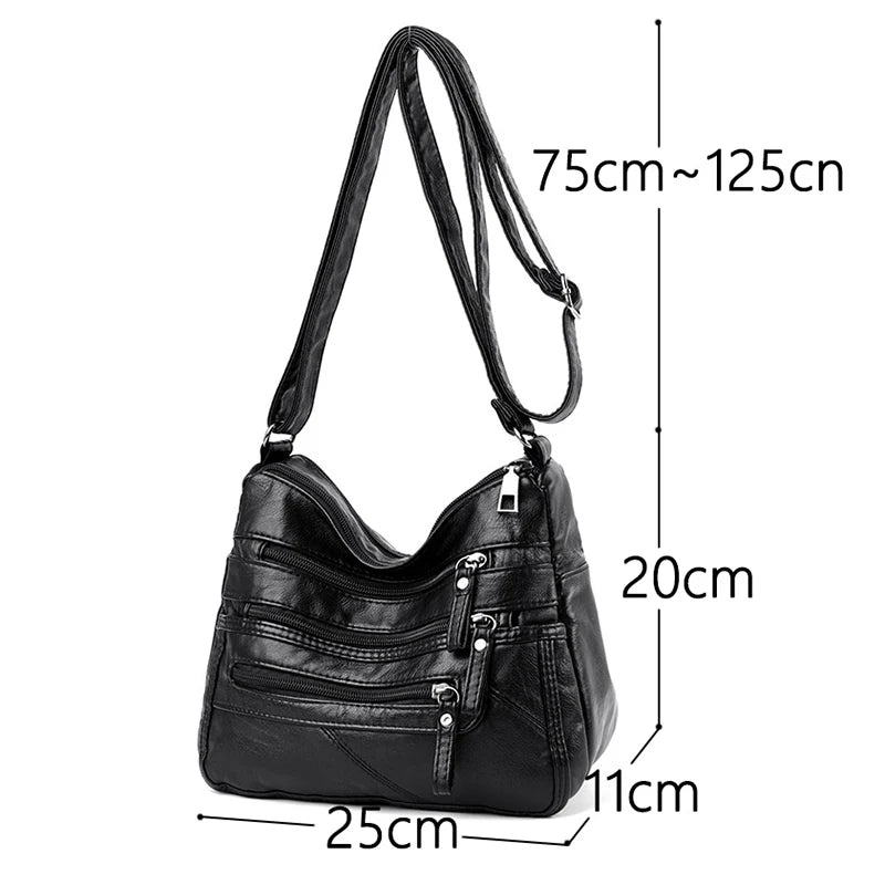 Women's PU Leather Shoulderbag Crossbody Handbag