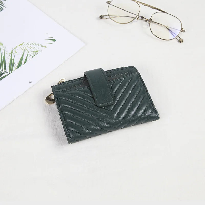 Hot Leather Wallet Female Famous Wallet Case Sheepskin Purse