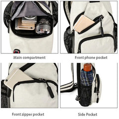 Shoulder Bag Unisex Chest Bag Multi-Functional Backpack Travel Pack