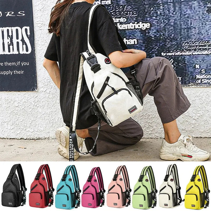 Shoulder Bag Unisex Chest Bag Multi-Functional Backpack Travel Pack