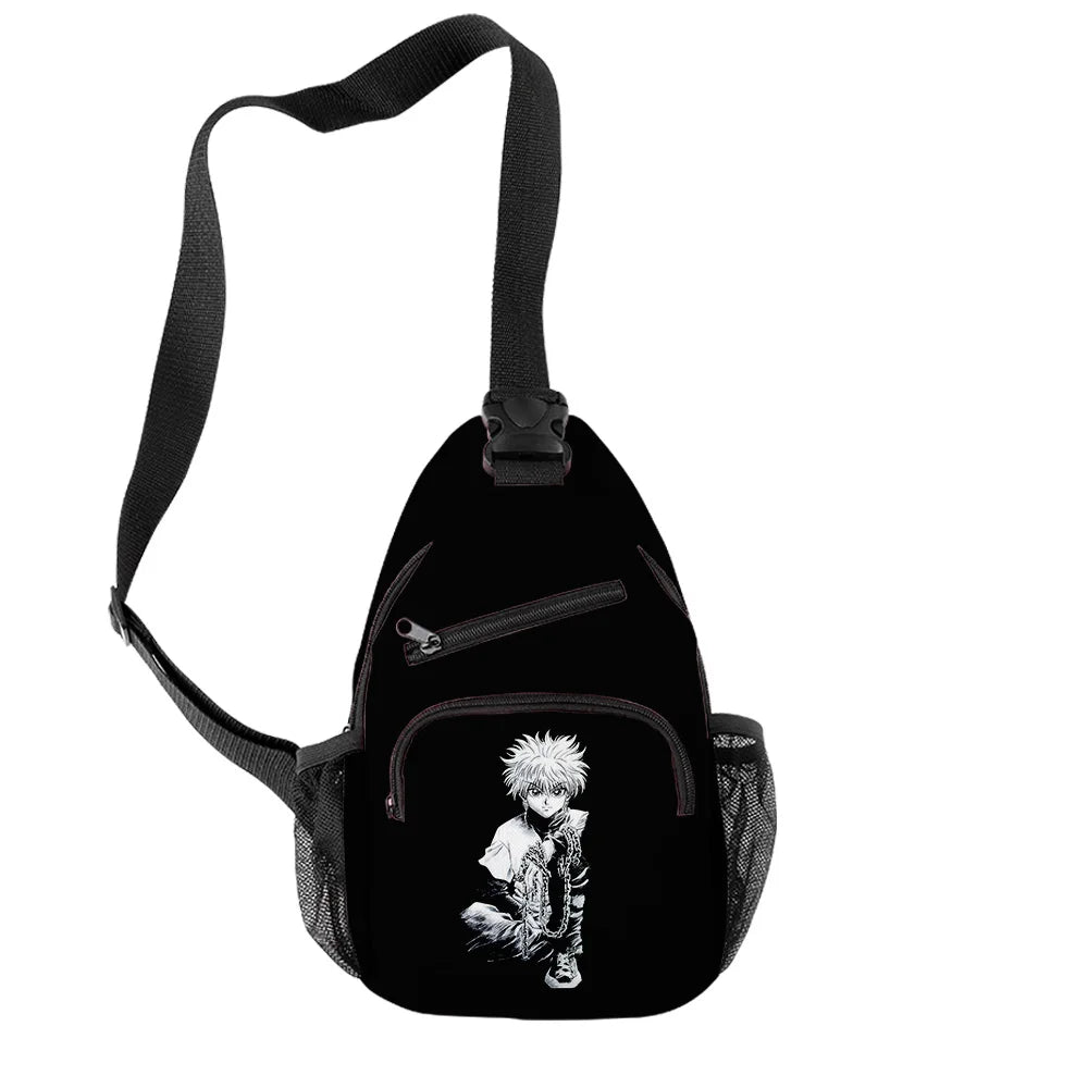 Hunter X Hunter Kids Chest Bag 3D Cartoon Oxford Crossbody Shoulder Bag