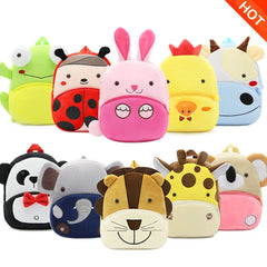 Kids Cartoon Monkey Backpack Kindergarten Children Mochila Infant School Bags