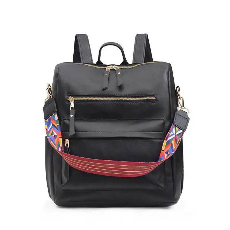 Large Capacity Women's Casual Backpack Oxford Fabric Schoolbag