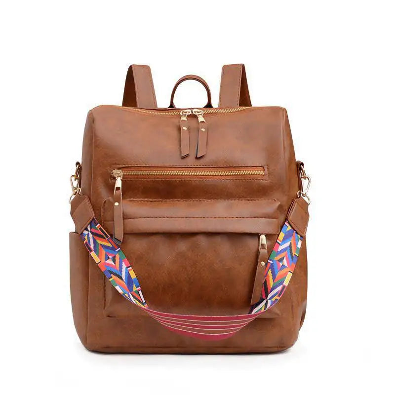 Large Capacity Women's Casual Backpack Oxford Fabric Schoolbag