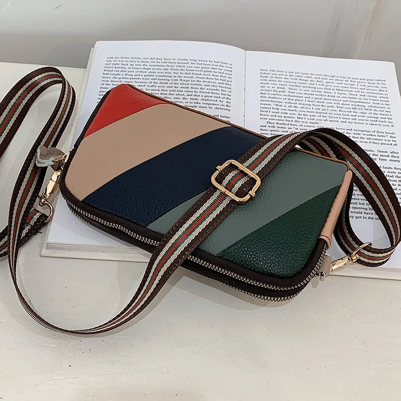 Rainbow Shoulder Bag for Women Girls, Small Commuting Business Purse