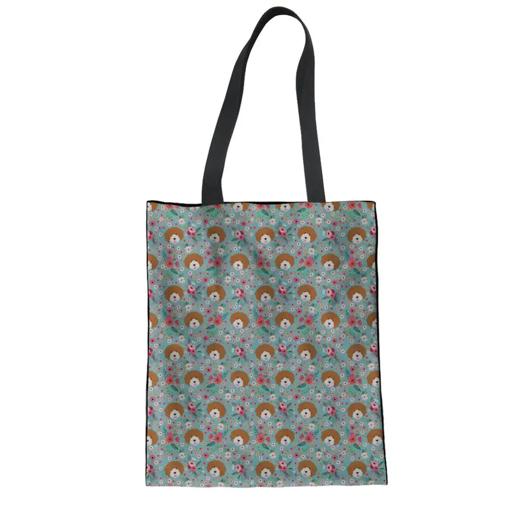 Floral Paint Canvas Pouch Women Handbag Girl Shoulder Bag