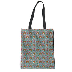 Floral Paint Canvas Pouch Women Handbag Girl Shoulder Bag