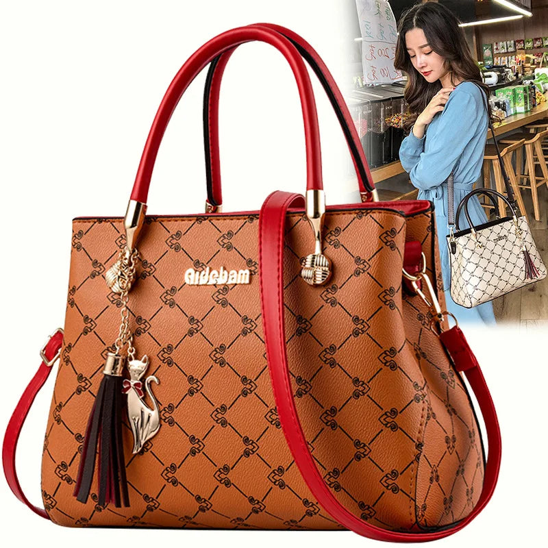 Women Leather Handbag Shoulder Bag Sac A Main for Ladies