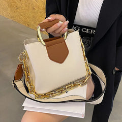 Women's PU Leather Crossbody Bags with Short Handle - Small Shoulder Purses