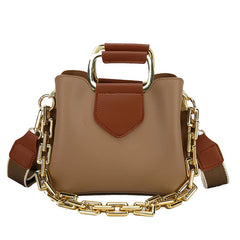 Women's PU Leather Crossbody Bags with Short Handle - Small Shoulder Purses