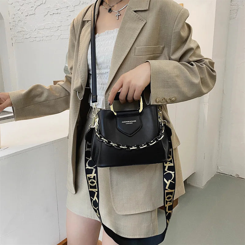 Women's One-Shoulder Handbag PU Leather Messenger Bag