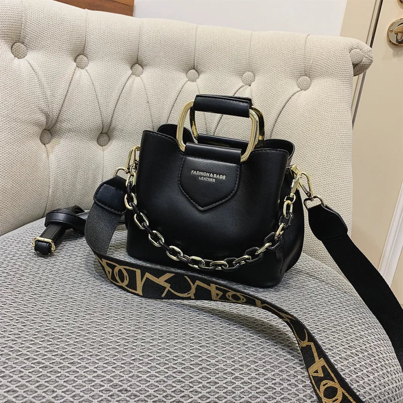 Women's One-Shoulder Handbag PU Leather Messenger Bag