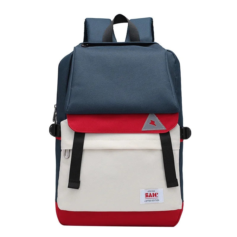 Mew Girl's Schoolbag Patchwork Backpacks For Teenager