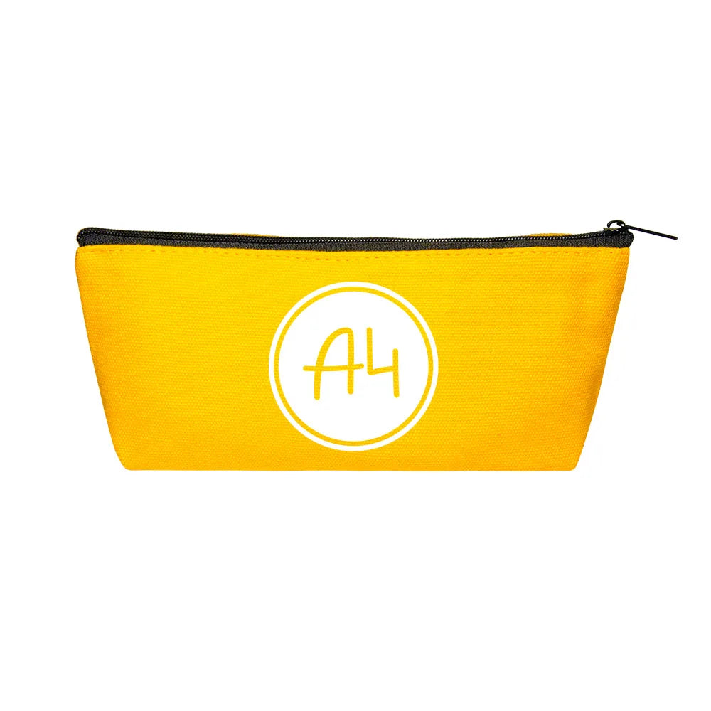 Canvas Pencil Case with Coin Pocket for Boys Girls Kids