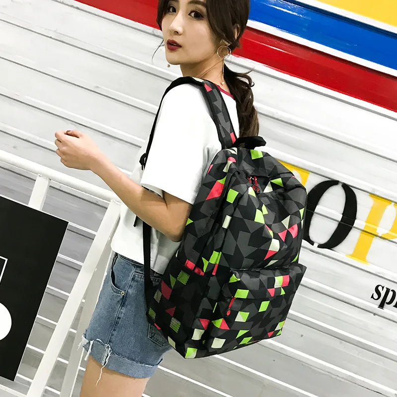 Children School Bags Boys Backpack Print Waterproof Nylon Kids Backpack