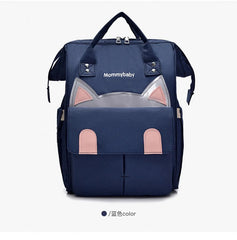 Cartoon Cat Mommy Maternity Backpack Large Capacity Waterproof Mummy Bag